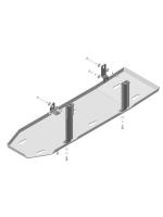 Защита топливного бака 98л Motodor для Додж РАМ 1500 2009-2018, алюминий 5мм, арт:MO.32903