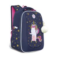 Школьный рюкзак GRIZZLY RAf-292-4 синий, 29х36х18