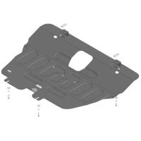 Защита картера и КПП Motodor для Джетур Х90 Плюс 2023-2024, сталь 2мм, арт:MO.79011