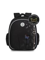 Школьный ранец формованный GRIZZLY RAz-586-7, черный, 28х36х20