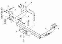 Фаркоп AvtoS на Форд Транзит 2014-, арт:FD 32
