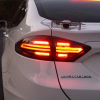 Задние фонари Форд Мондео 5 седан 2014-2019 модель №1, комплект:Л+П, тонированные, бегущий поворотник, арт:MF-TL-000507