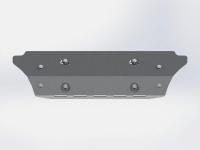 Защита рулевых тяг Sheriff на Джип Вранглер 2014-2018, модель №1, алюминий 5мм, арт:04.2890