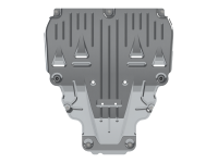 Защита картера и КПП Sheriff на Мерседес Б класс W246 2011-2018, модель №2, алюминий 3мм, арт:13.3536-3