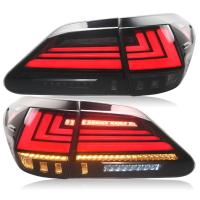 Задние фонари Лексус RX 2009-2014, комплект:Л+П,тонированные, светодиодные, динамичный поворотник, арт:MF-TL-000567