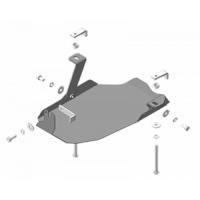 Защита заднего дифференциала Motodor для Киа Соренто Прайм 2015-2020, сталь 2мм, арт:MO.00943-2