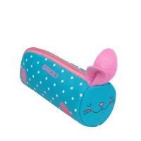 Школьный пенал GRIZZLY PL-32-4 зайка лазурный, 8х8х23