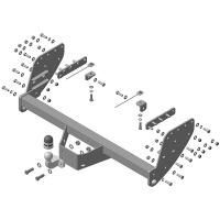 Фаркоп Motodor на Мицубиси Л200 2006-2014, арт:91301-FE-2