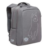 Школьный рюкзак GRIZZLY RG-366-2 серый, 26х39х17 Школьный рюкзак GRIZZLY RG-366-2 серый, 26х39х17