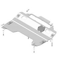 Защита картера и КПП Motodor для Мазда СХ-9 2007-2016, алюминий 5мм, арт:MO.31103
