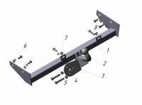 Фаркоп AvtoS на Лада Калина седан универсал 2004-2012, арт:VAZ-39