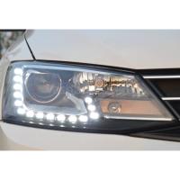 Передние фары Фольксваген Джетта 6 2010-2019 модель №16, комплект:Л+П, бифокальная линза HELLA 5R, ДХО, КСЕНОН В КОМПЛЕКТЕ, арт:MF-HL-000606