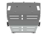 Защита картера и КПП Sheriff на Джили Атлас 2018-2024, модель №2, алюминий 5мм, арт:28.3769