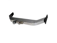 Фаркоп усиленный с декоративной накладкой Baltex для Мицубиси Паджеро 2008-2020 бензиновый, модель №1, арт:MP08aNM