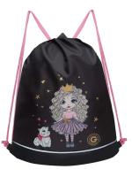 Мешок для обуви GRIZZLY OM-50-117, черный, 38х50х11