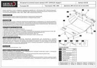 Защита картера и КПП Sheriff для Додж Караван 1995-2001, модель №1, сталь 2мм, арт:04.0219-2