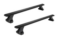 Багажник на крышу Atlant, 6030+7002+7264, черные крыловидные дуги 1,1м на Джак J7 2020-2025, арт:ATL.0812