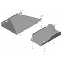 Защита абсорбера и топливного бака Motodor для Хавал Ф7х 2019-2024, сталь 2мм, арт:MO.03123-2