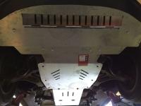 Защита картера Sheriff на Ауди Q7 2006-2015, модель №1, алюминий 5мм, арт:02.1021