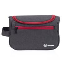 Несессер Torber черный/бордовый 24х16х9 см, арт:T055-BRD