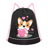 Мешок для обуви GRIZZLY OM-30-1 черный, 38х50х11