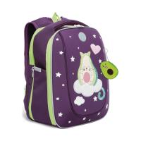 Школьный рюкзак GRIZZLY RAf-292-11 фиолетовый, 29х36х18