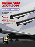 Багажник на крышу ЕвроДеталь Start, аэродинамические дуги 1.25м на Тойота РАВ4 2005-2012, арт:ET.1202