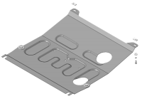 Защита картера и КПП Motodor для Шевроле Авео 2008-2011, сталь 2мм, арт:MO.73024