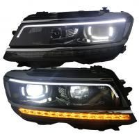 Передние фары Фольксваген Тигуан 2017-2019, комплект:Л+П, ОРИГИНАЛЬНЫЕ комплектующие, полностью светодиодные, яркие ДХО, арт:MF-HL-000592