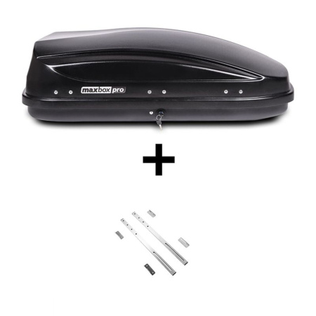 Автобокс MaxBox Pro 430л, черный матовый, 136х96х42, усилители дна, арт:MBP-430-B-1