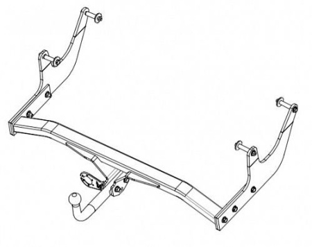 Фаркоп Baltex для Рено Дачия Логан 1 2007-2015, модель №2, арт:RE02-2