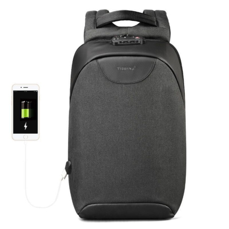Рюкзак Tigernu T-B3611 черный, 15х46х31
