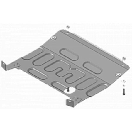 Защита картера и КПП Motodor для Лада Калина 2004-2013, сталь 2мм, арт:MO.72114-4